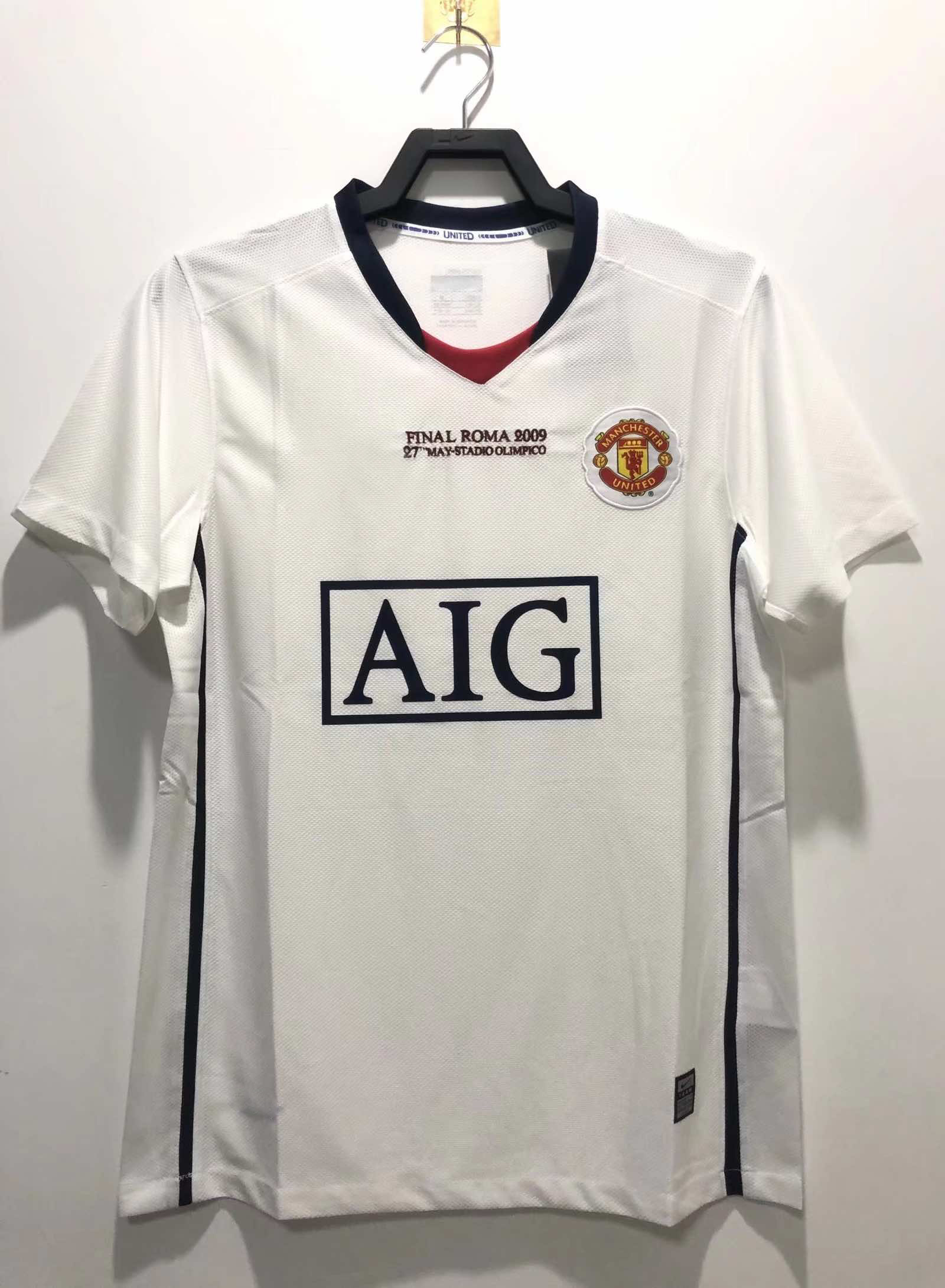 0809 season Manchester United away Champions League retro Fan version