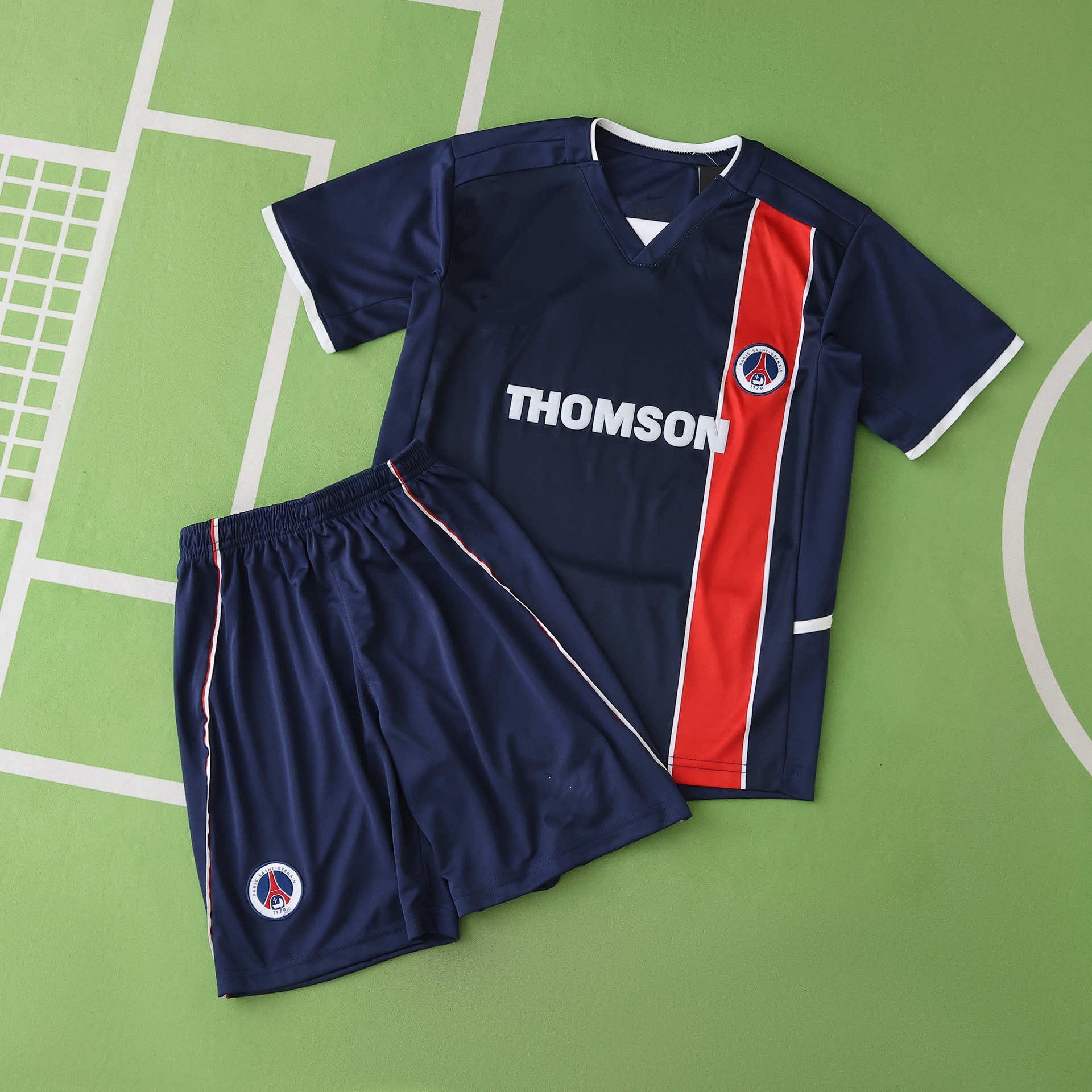 0203 season Paris Saint-Germain F.C. home retro Kids kit