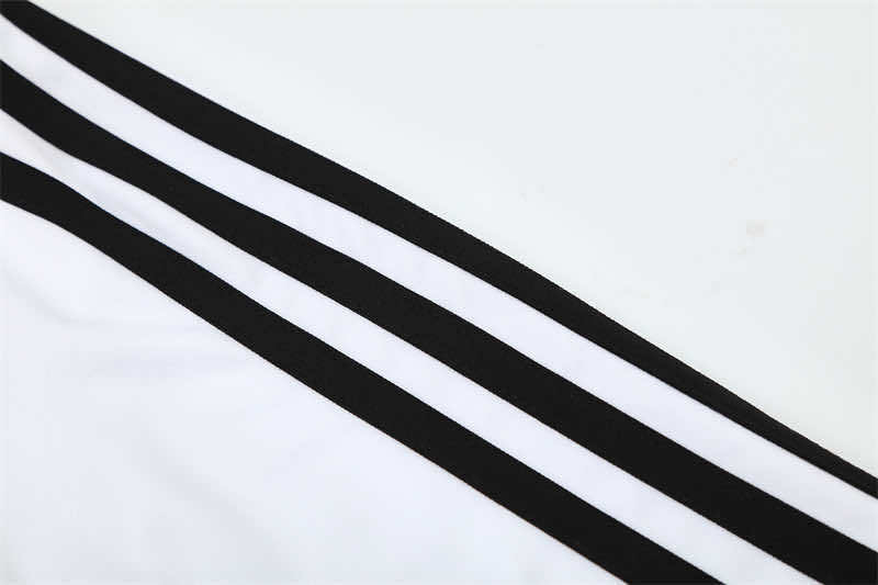 0809 season Real Madrid CF white Half pull training suit