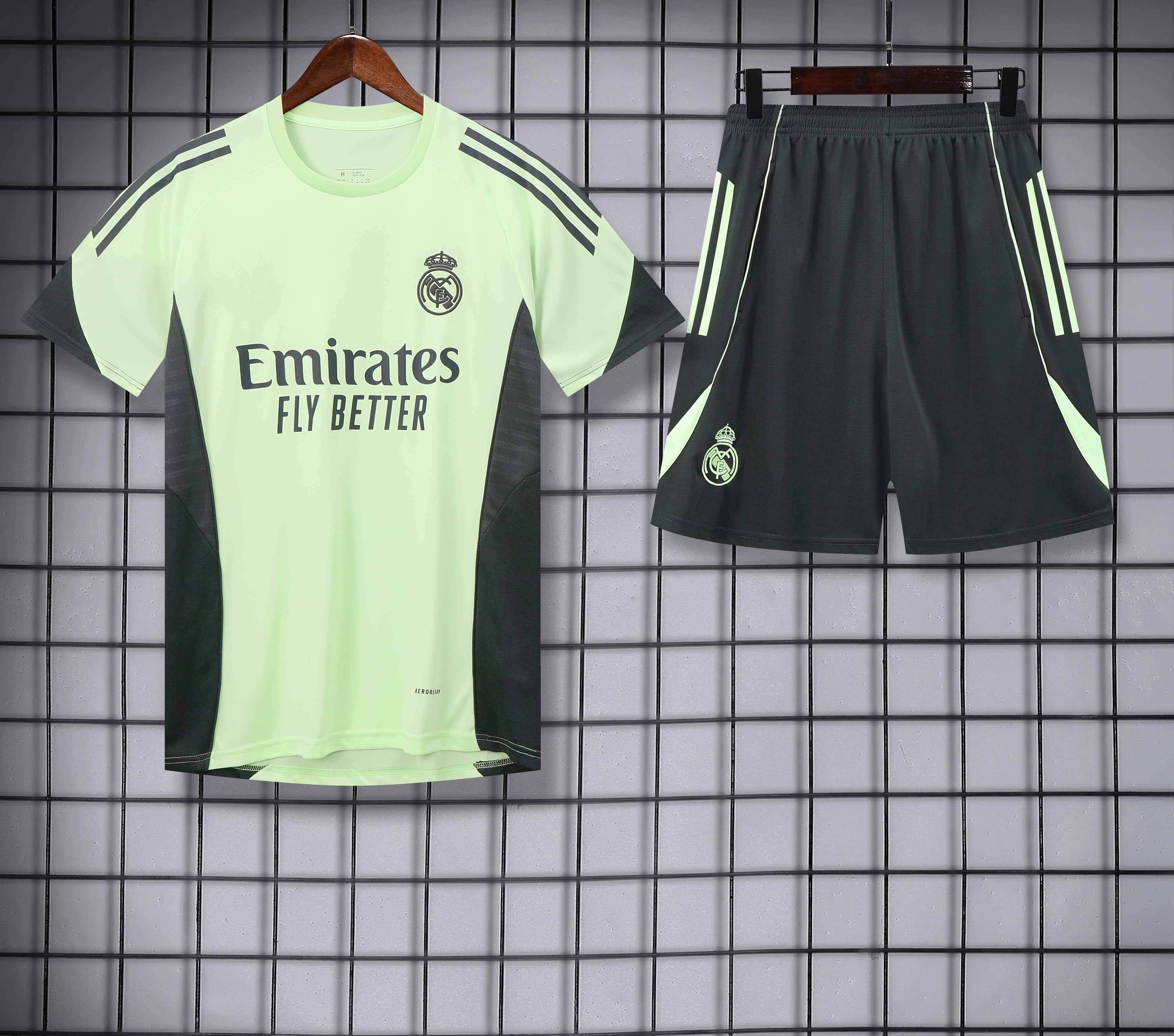 2526 season Real Madrid CF Training clothes suit Short sleeve Fan version
