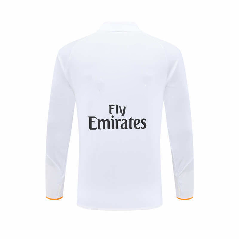 1314 season Real Madrid CF white Half pull training suit