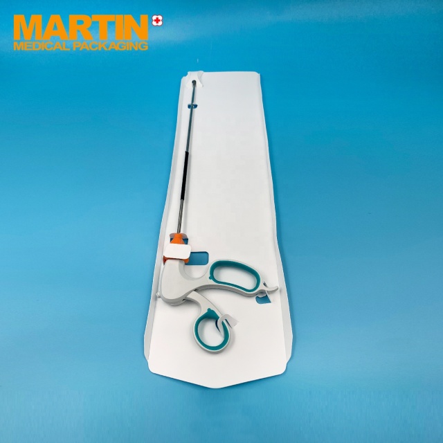 HDPE Guidewire Mounting Cards Custom Die Cut Medical Device/Surgical Instruments Packaging ISO13485 Certified ETO Sterilized