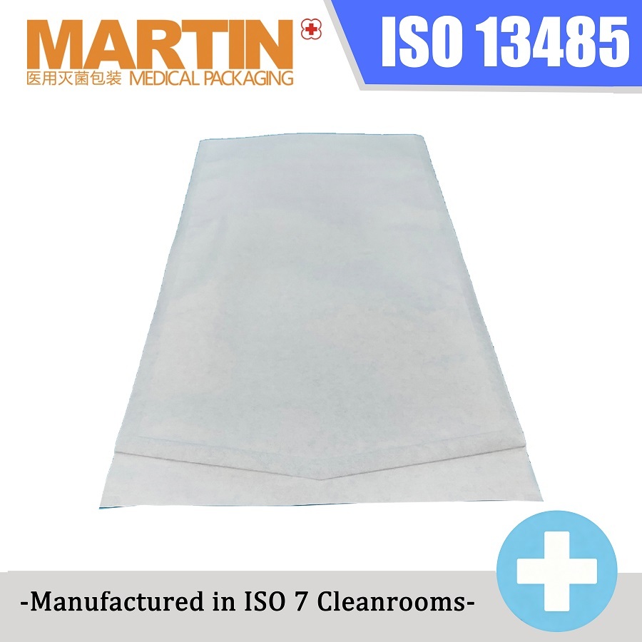 Flat Heat-Sealable EO Sterilized Tyvek PE/PET Laminate Sterilization Pouches Indicators Disposable Tube Bags for Medical