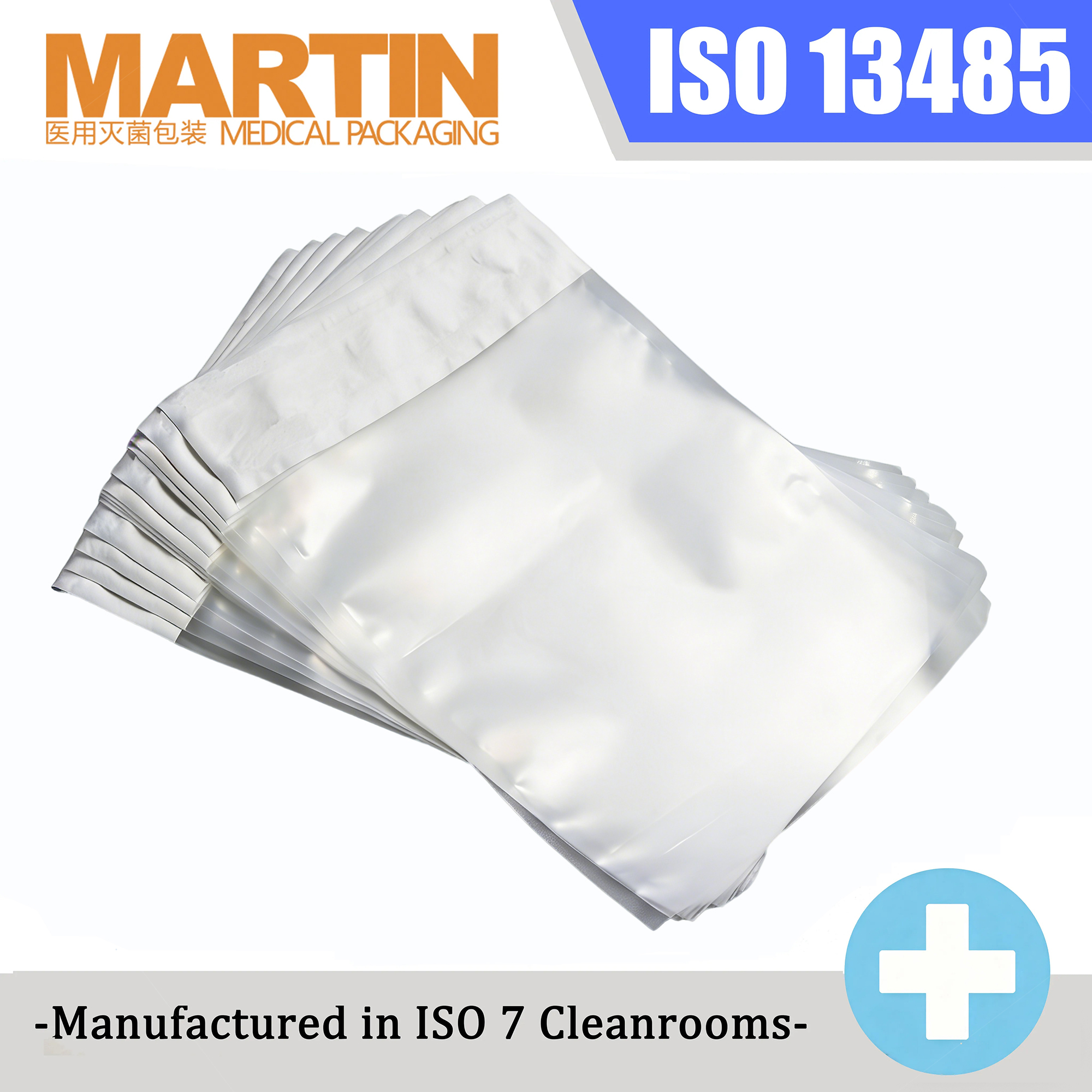 Custom Medical Sterilization Pouch, Tyvek Heat Seal Sterile Bag for Medical Device Packaging, ISO13485 Certified, OEM ODM