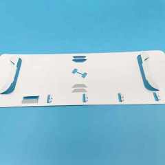 Space Saving  Medical Pouch Die Cut Hdpe Cards for Medical Packaging