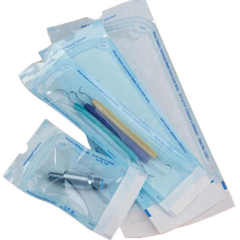 Dual Sterilization Indicator Self Sealing Autoclave Sterilization Pouch Flat Pouch Reel Roll Pouch ISO 13485 Certified Medical