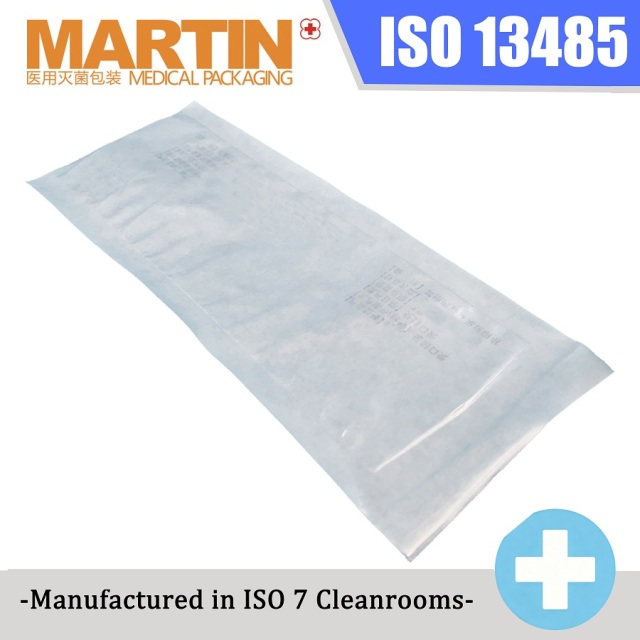 ISO Class 7 Cleanroom Produced CE/ISO13485 Certified EO Sterilized Tyvek Sterilization Pouches Customized Medical Packaging
