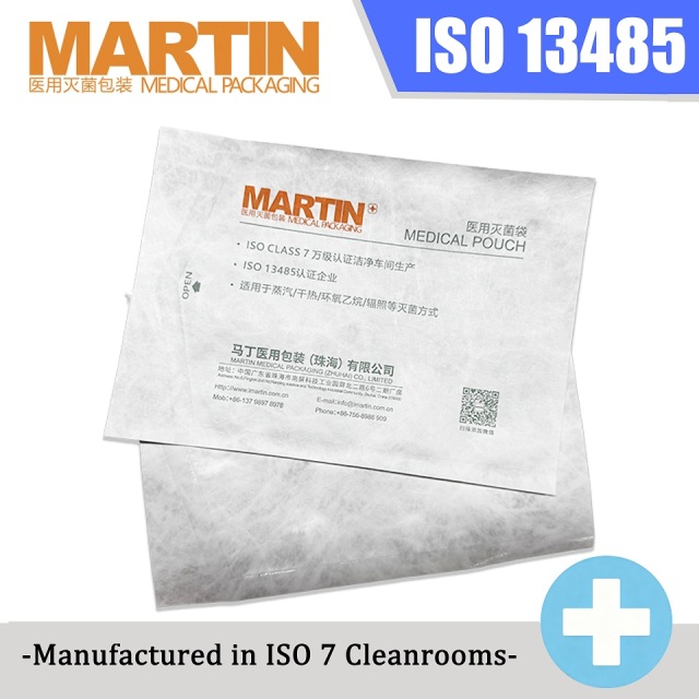 Sterile for Tyvek Heat Seal Pouch Custom Flat Sterilization Pouch for Medical Use ISO 13485 Certified Radiation Sterilized