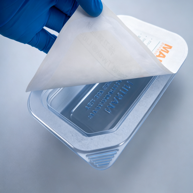 Medical Tyvek Lidstock ISO 13485 Certified Customizable Sizes Peelable Coating 4-Color Printing