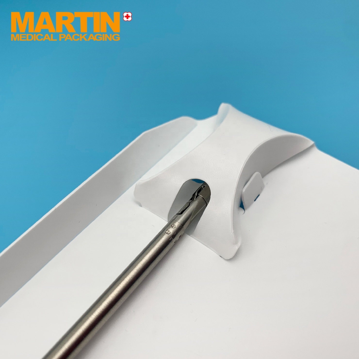 HDPE Guidewire Mounting Cards Custom Die Cut Medical Device/Surgical Instruments Packaging ISO13485 Certified ETO Sterilized