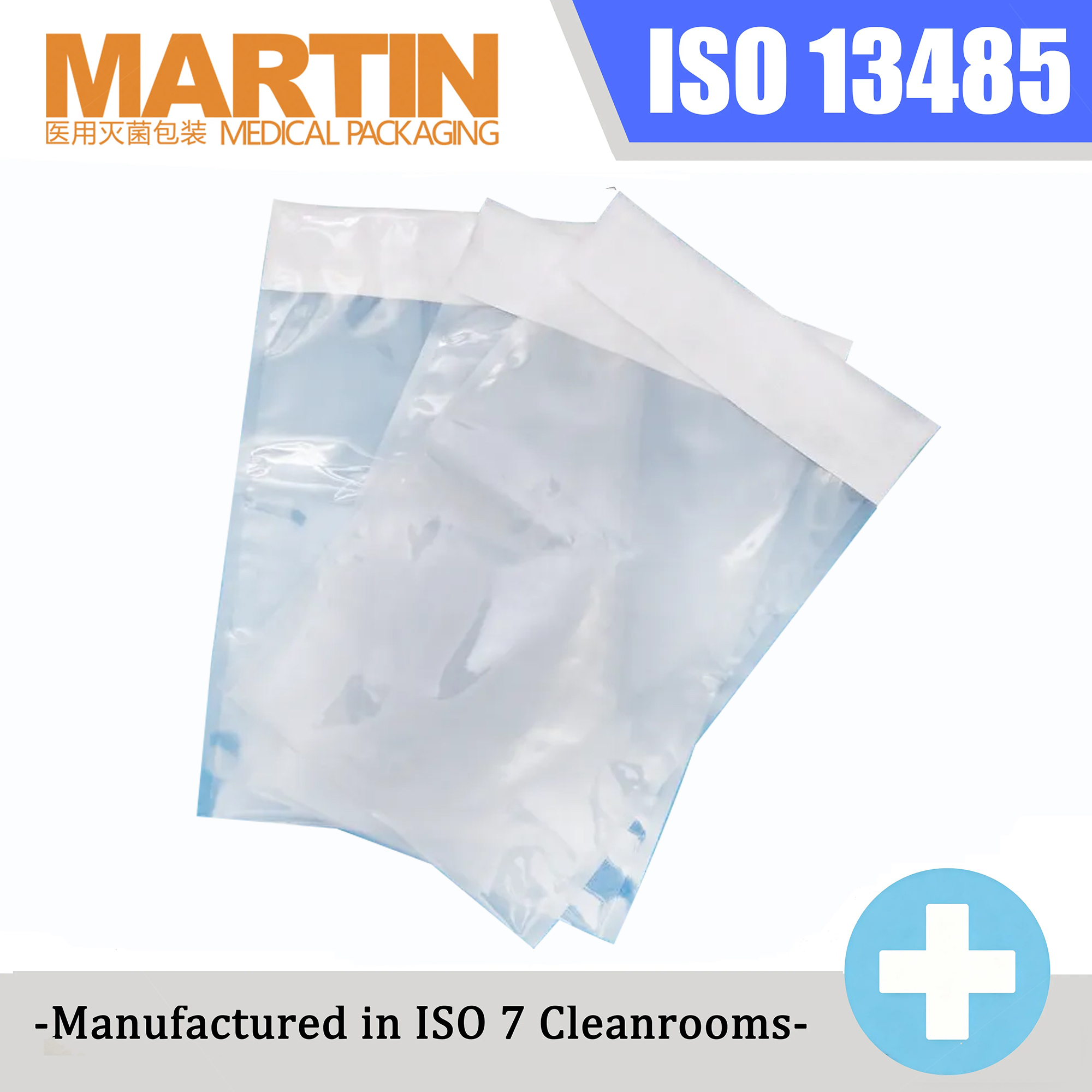 Custom Medical Sterilization Pouch, Tyvek Heat Seal Sterile Bag for Medical Device Packaging, ISO13485 Certified, OEM ODM