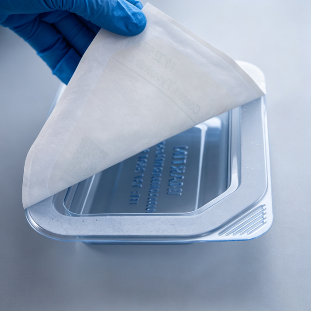 Medical Tyvek Lidstock ISO 13485 Certified Customizable Sizes Peelable Coating 4-Color Printing