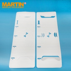 Space Saving  Medical Pouch Die Cut Hdpe Cards for Medical Packaging