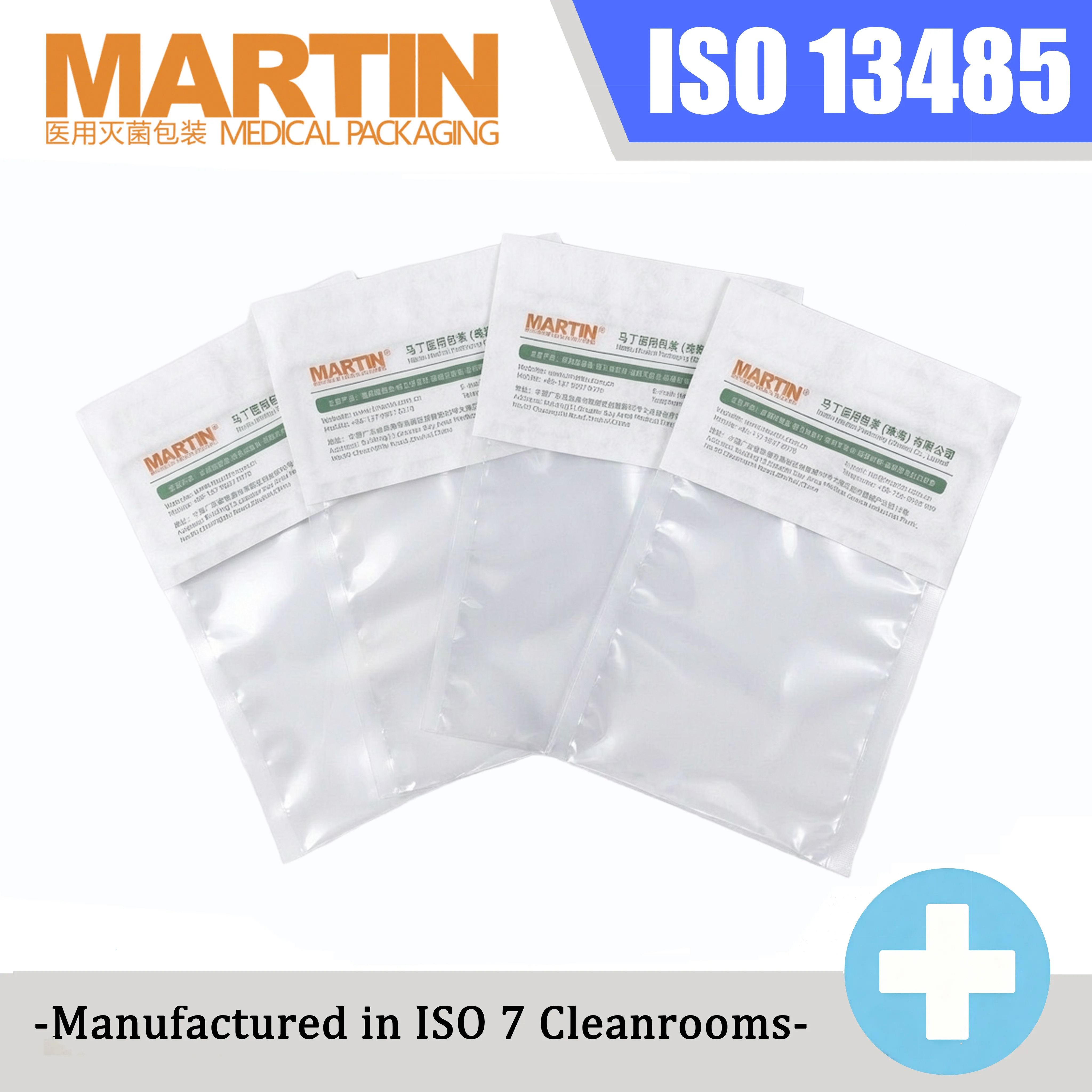 Custom Printed Tyvek Header Pouch Compatible with EO & Gamma Sterilization