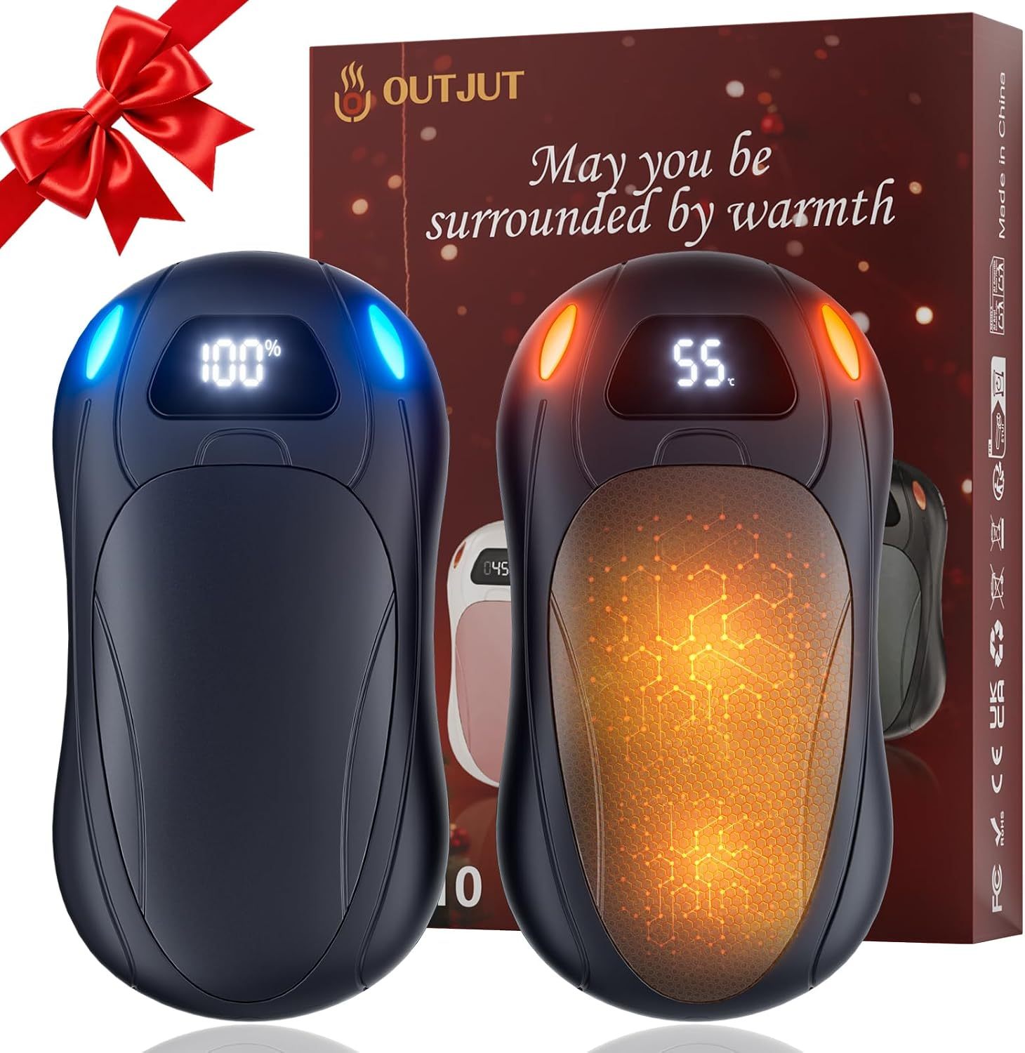 Rechargeable Hand Warmers,2 Pack 120000mAh Electric Pocket Warmer