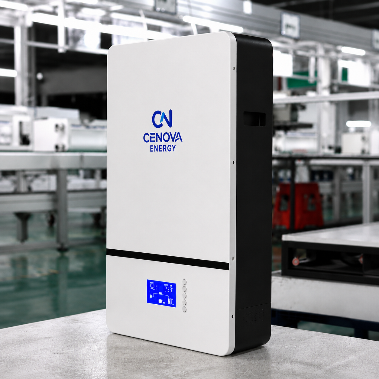 10.24kWh Wall-Mounted LiFePO4 Battery System,CENOVA ENERGY,10.24kWh Wall-Mounted LiFePO4 Battery System