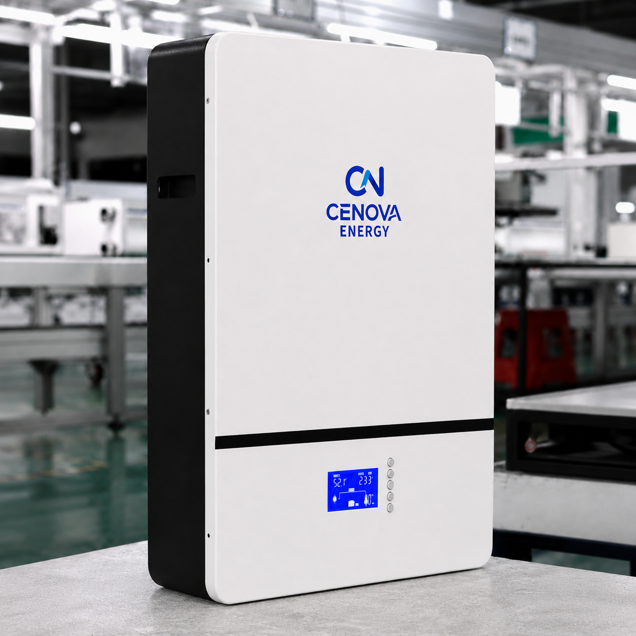 10.24kWh Wall-Mounted LiFePO4 Battery System,CENOVA ENERGY,10.24kWh Wall-Mounted LiFePO4 Battery System
