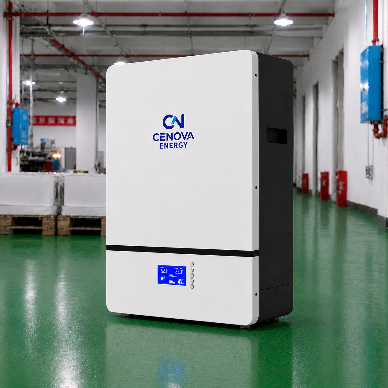 5.12kWh Wall‑Mounted LiFePO4 Battery System,CENOVA ENERGY,5.12kWh Wall‑Mounted LiFePO4 Battery System