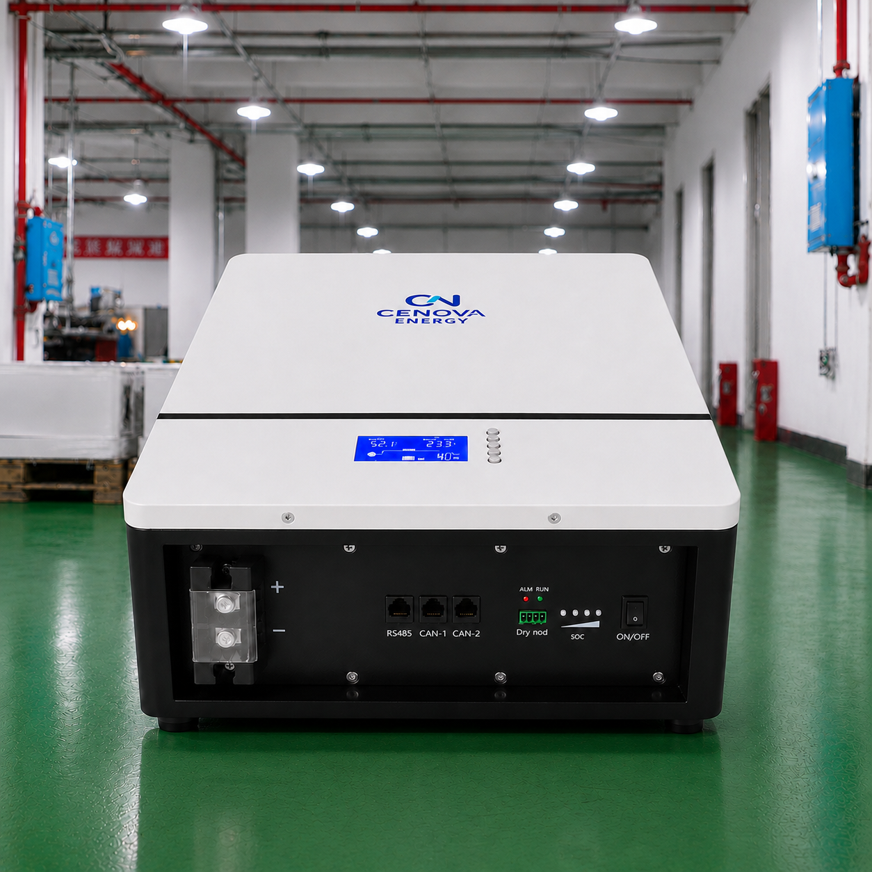 5.12kWh Wall‑Mounted LiFePO4 Battery System,CENOVA ENERGY,5.12kWh Wall‑Mounted LiFePO4 Battery System