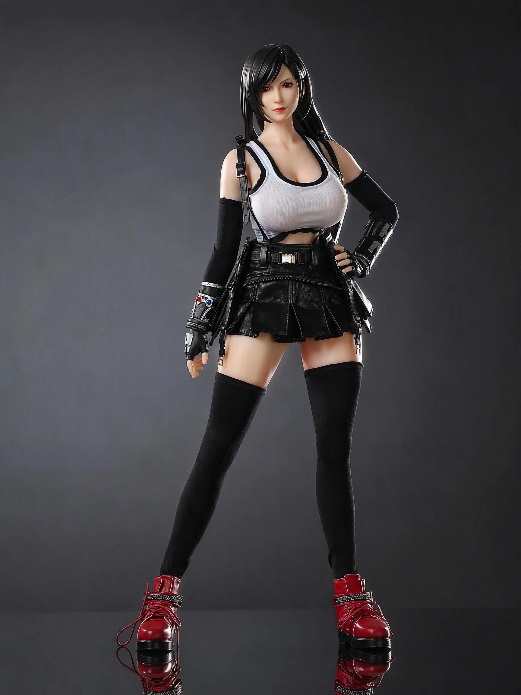 65cm Black-Haired Martial Artist Silicone Anime Doll – Elegant Fantasy Companion