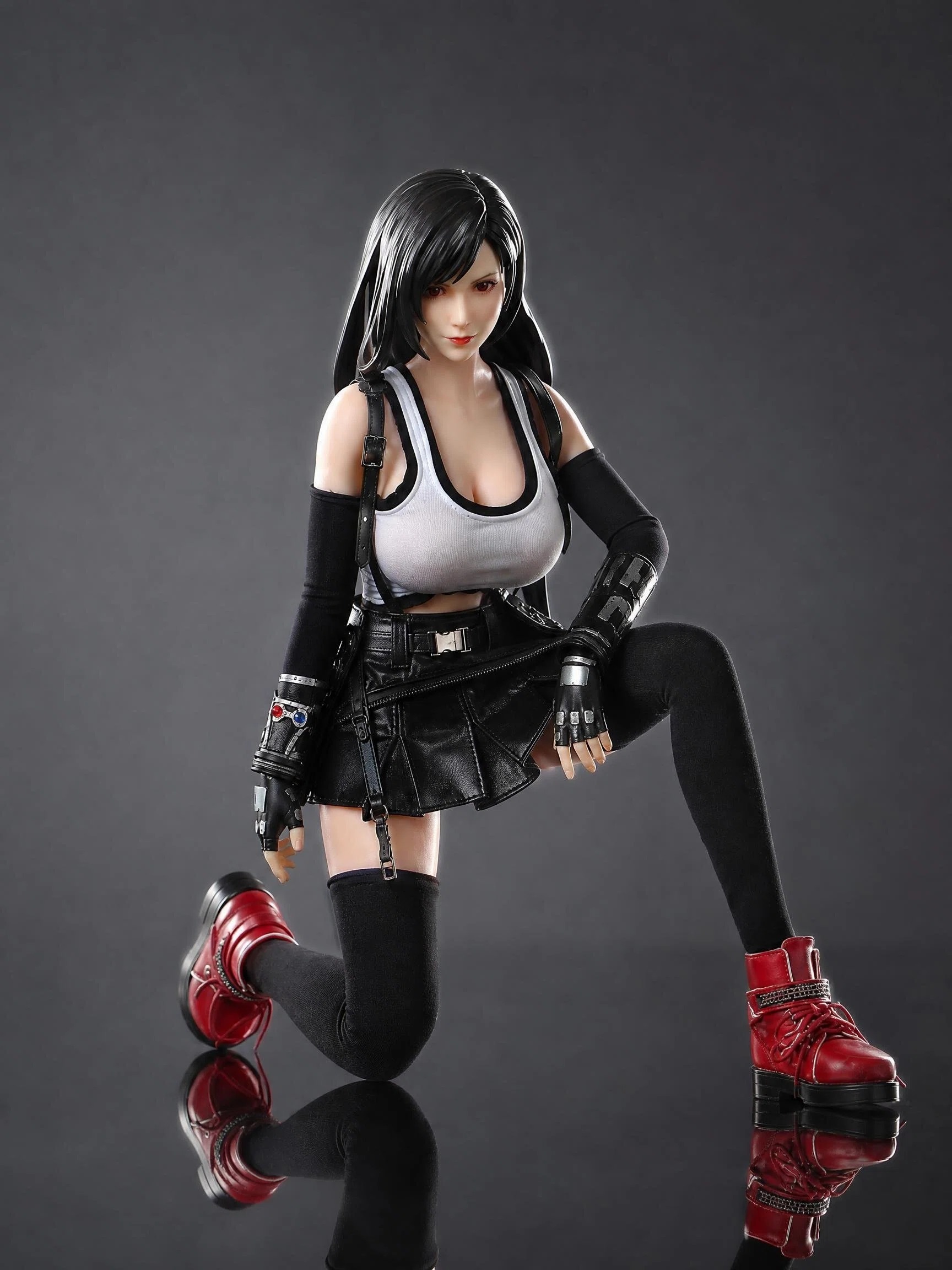 65cm Black-Haired Martial Artist Silicone Anime Doll – Elegant Fantasy Companion