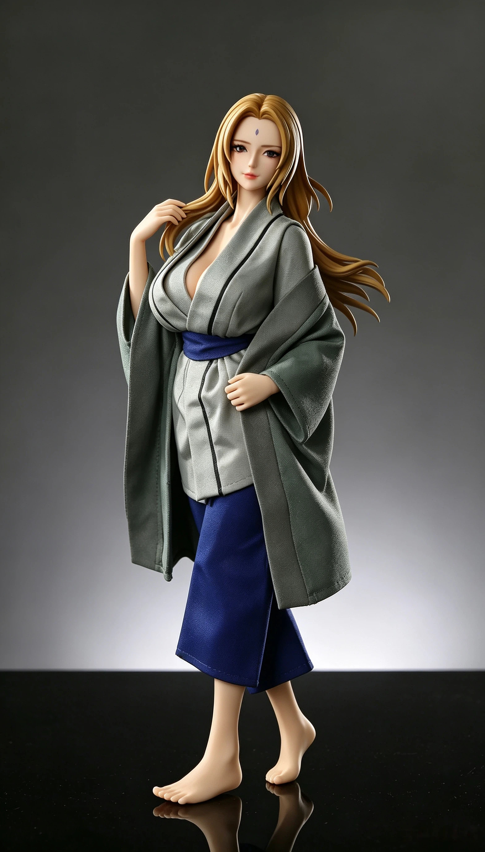 65cm Golden-Haired Fantasy Healer Silicone Anime Doll – Powerful Mature Companion