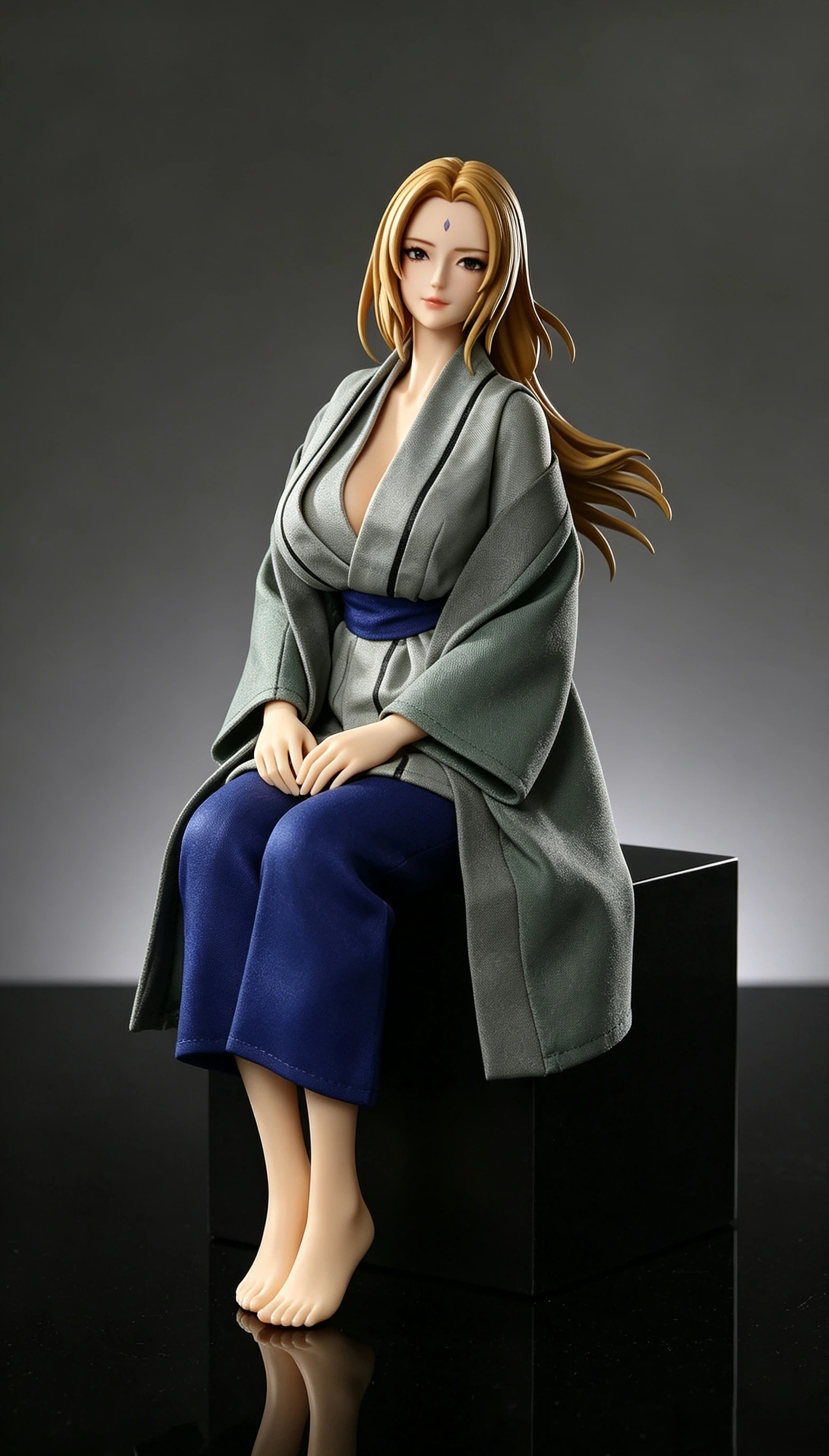 65cm Golden-Haired Fantasy Healer Silicone Anime Doll – Powerful Mature Companion