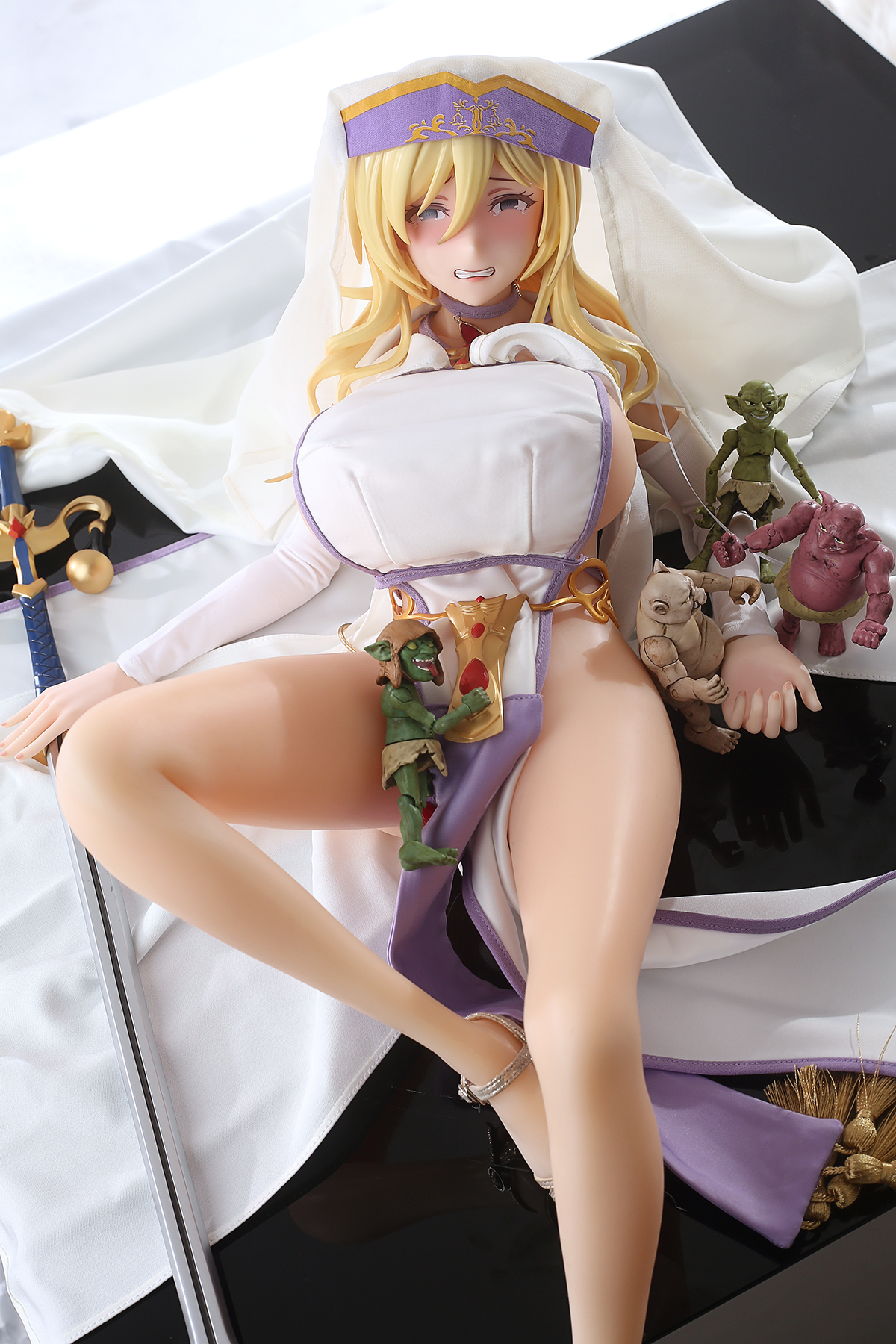 65cm Sacred Blade Maiden Silicone Anime Doll – Holy Knight Fantasy Companion