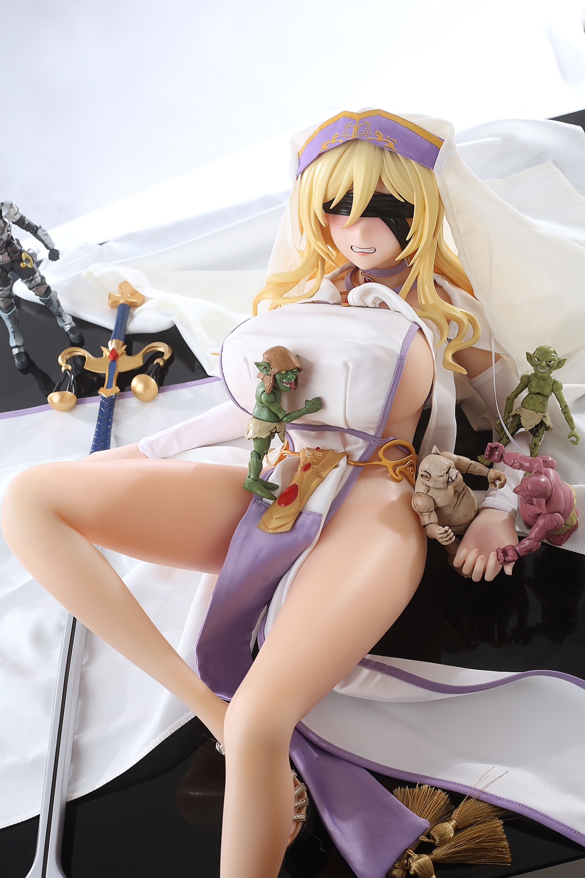 65cm Sacred Blade Maiden Silicone Anime Doll – Holy Knight Fantasy Companion