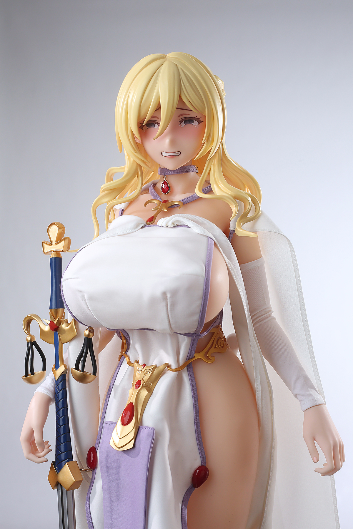 65cm Sacred Blade Maiden Silicone Anime Doll – Holy Knight Fantasy Companion
