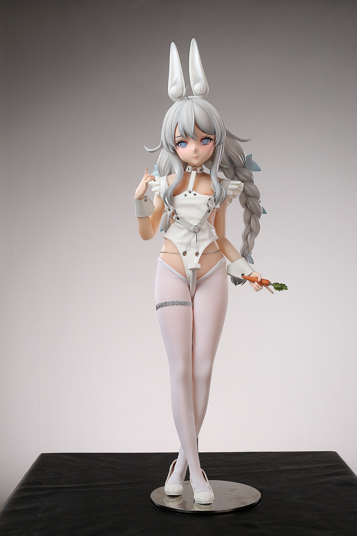 65cm Dreamy Bunny Silicone Anime Doll – Soft Pink Fantasy Companion
