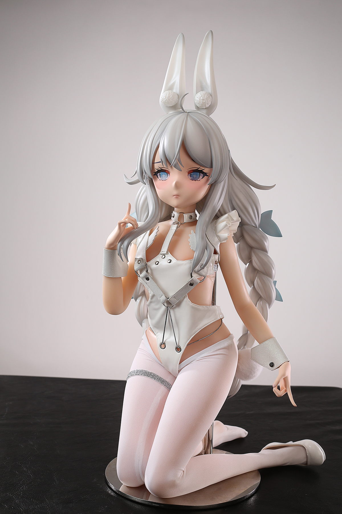 65cm Dreamy Bunny Silicone Anime Doll – Soft Pink Fantasy Companion