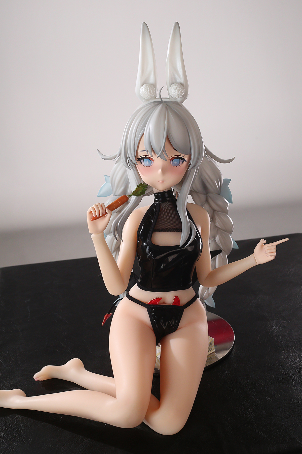 65cm Dreamy Bunny Silicone Anime Doll – Soft Pink Fantasy Companion
