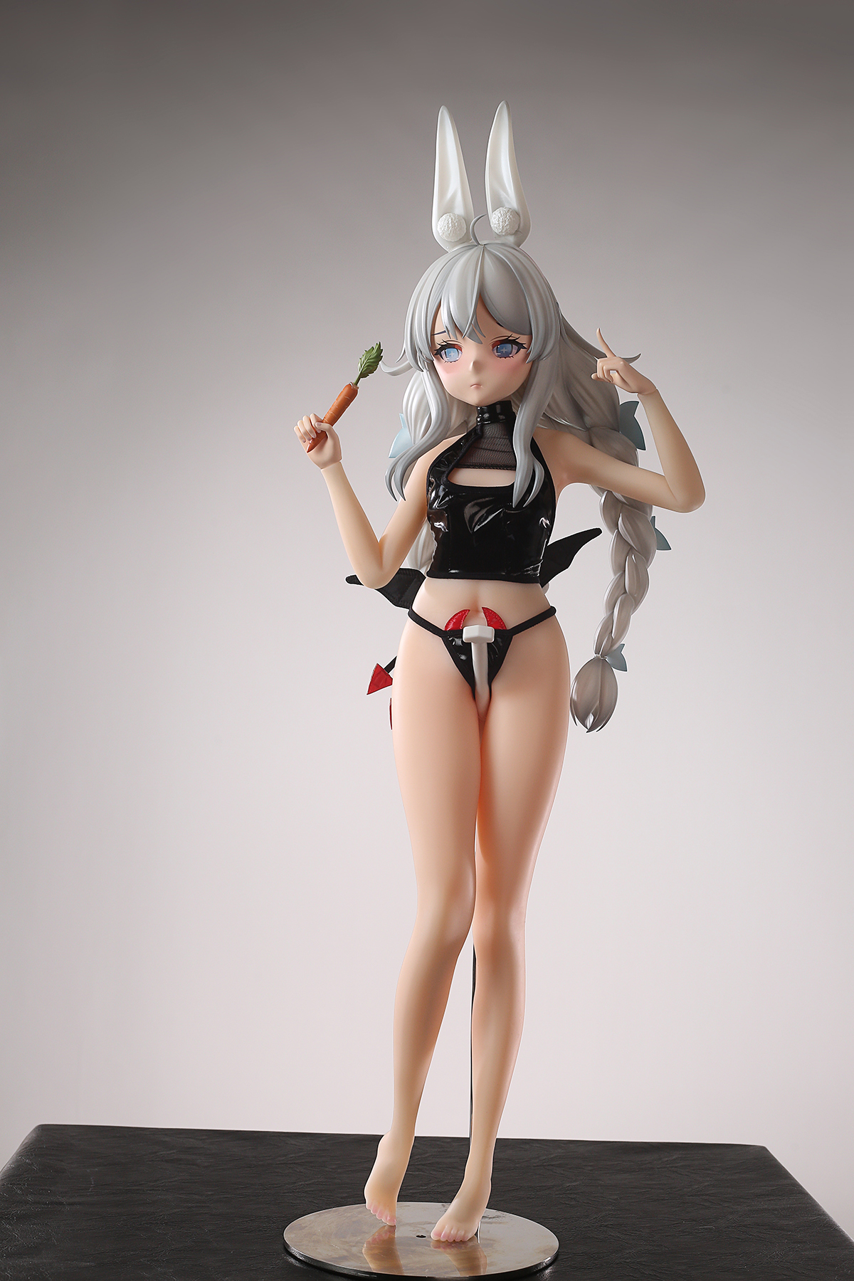 65cm Dreamy Bunny Silicone Anime Doll – Soft Pink Fantasy Companion