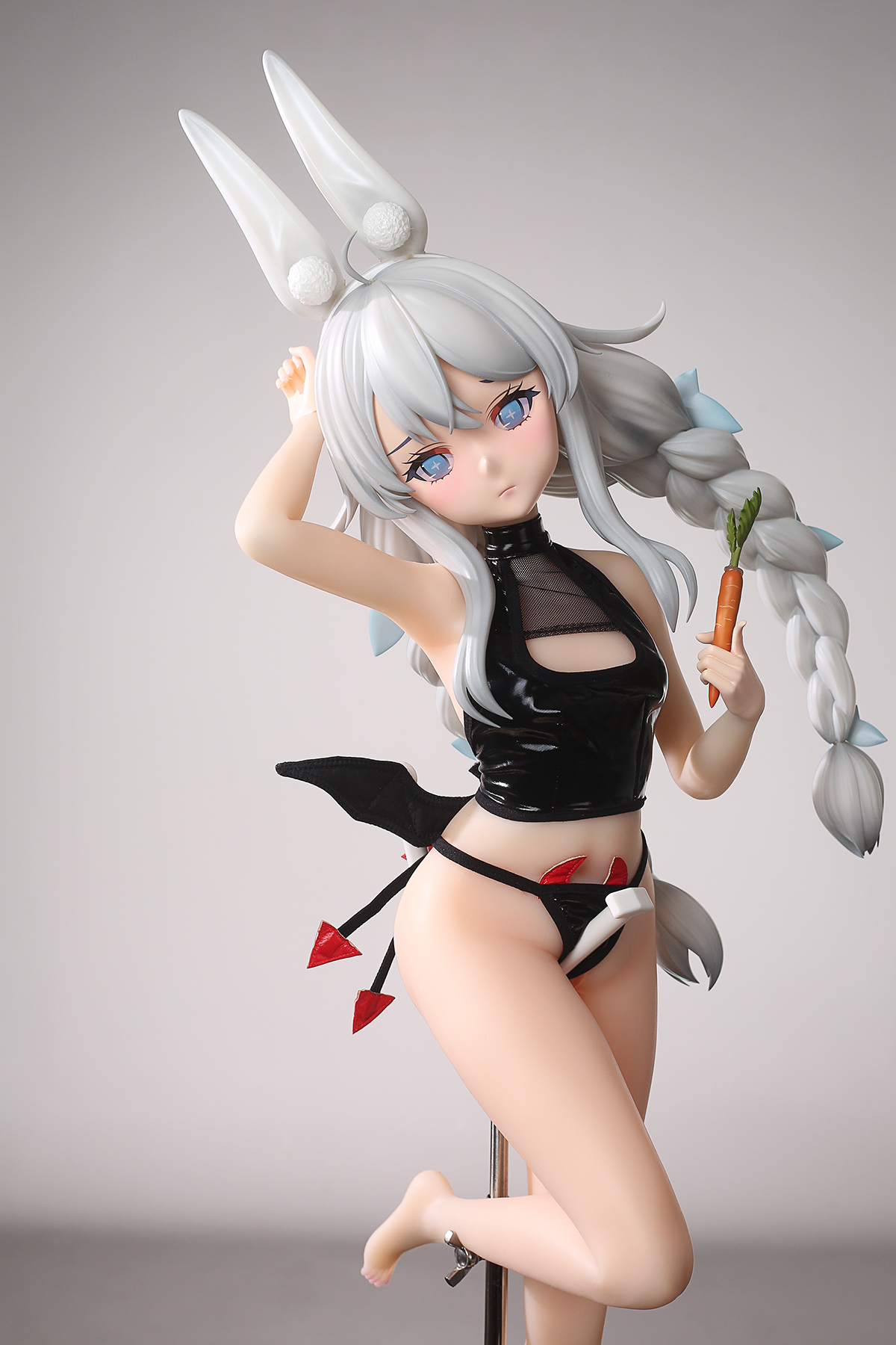 65cm Dreamy Bunny Silicone Anime Doll – Soft Pink Fantasy Companion