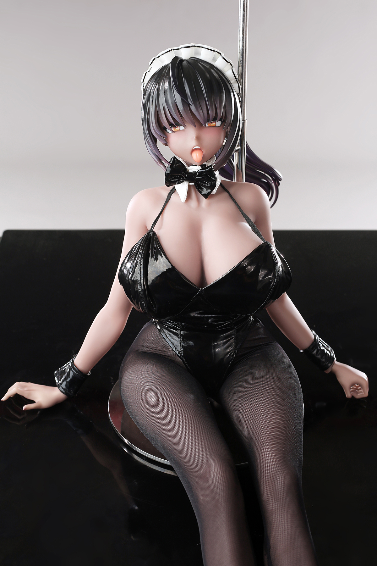 65cm Crimson Noir Demon Silicone Anime Doll – Gothic Fantasy Companion