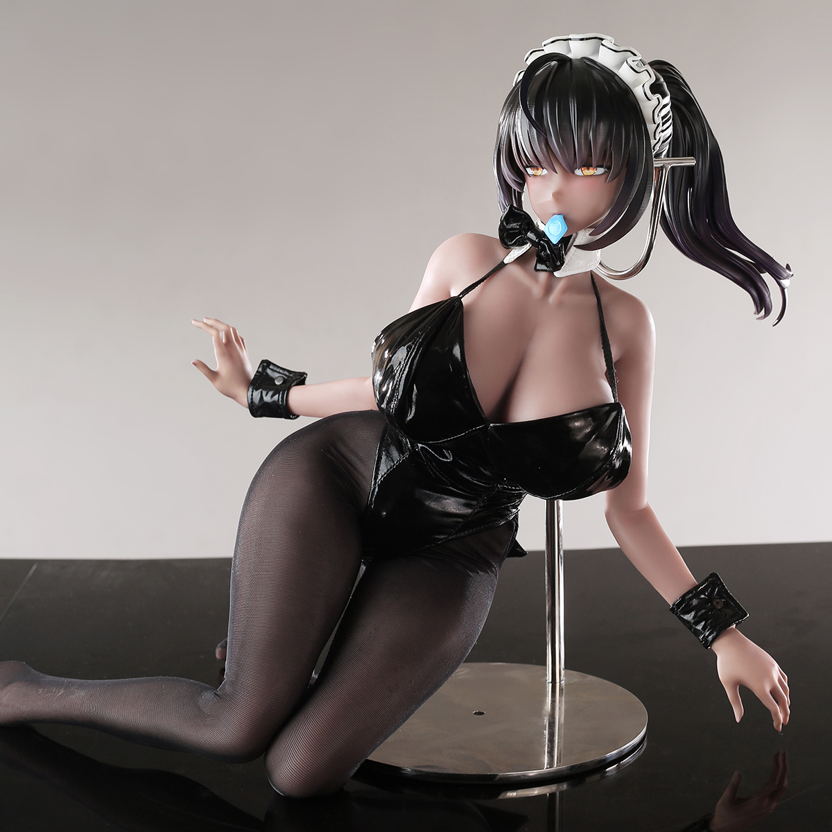 65cm Crimson Noir Demon Silicone Anime Doll – Gothic Fantasy Companion
