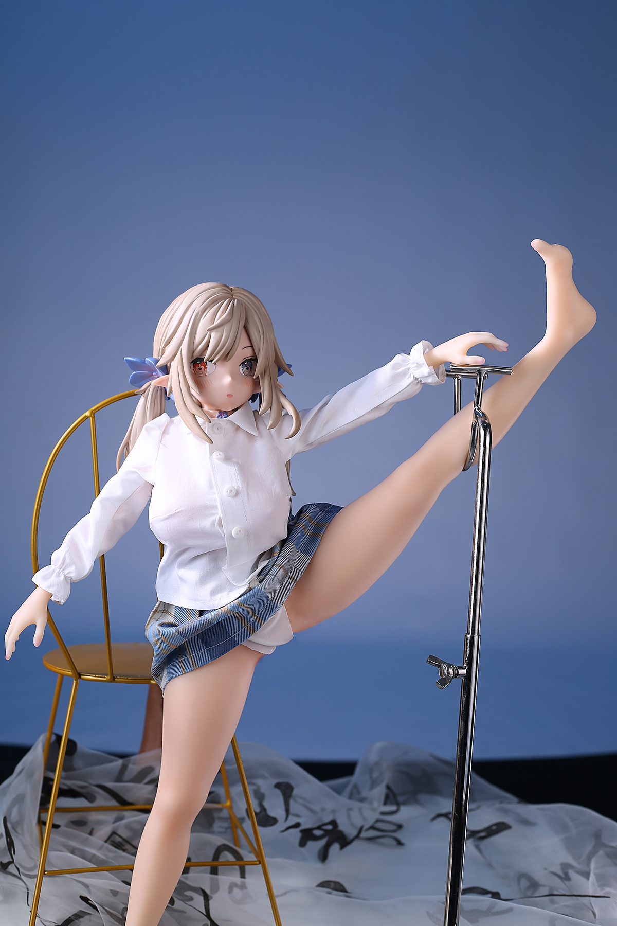 52cm Pure White Elf Silicone Anime Doll – Ethereal Fantasy Companion