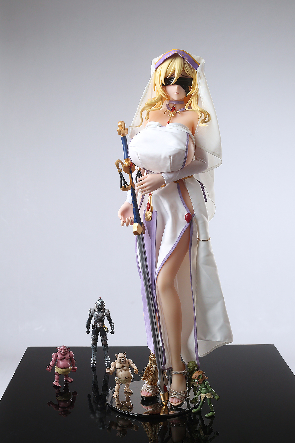 65cm Sacred Blade Maiden Silicone Anime Doll – Holy Knight Fantasy Companion