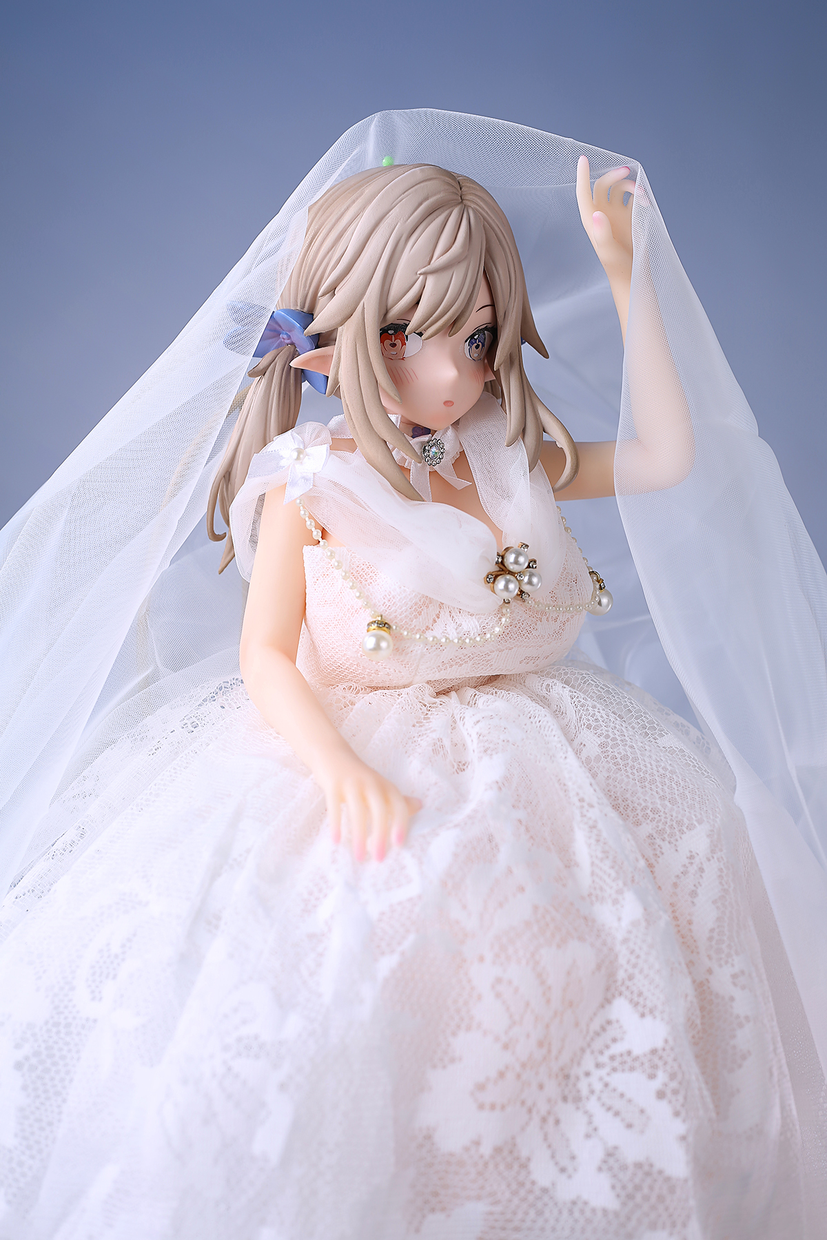 52cm Pure White Elf Silicone Anime Doll – Ethereal Fantasy Companion