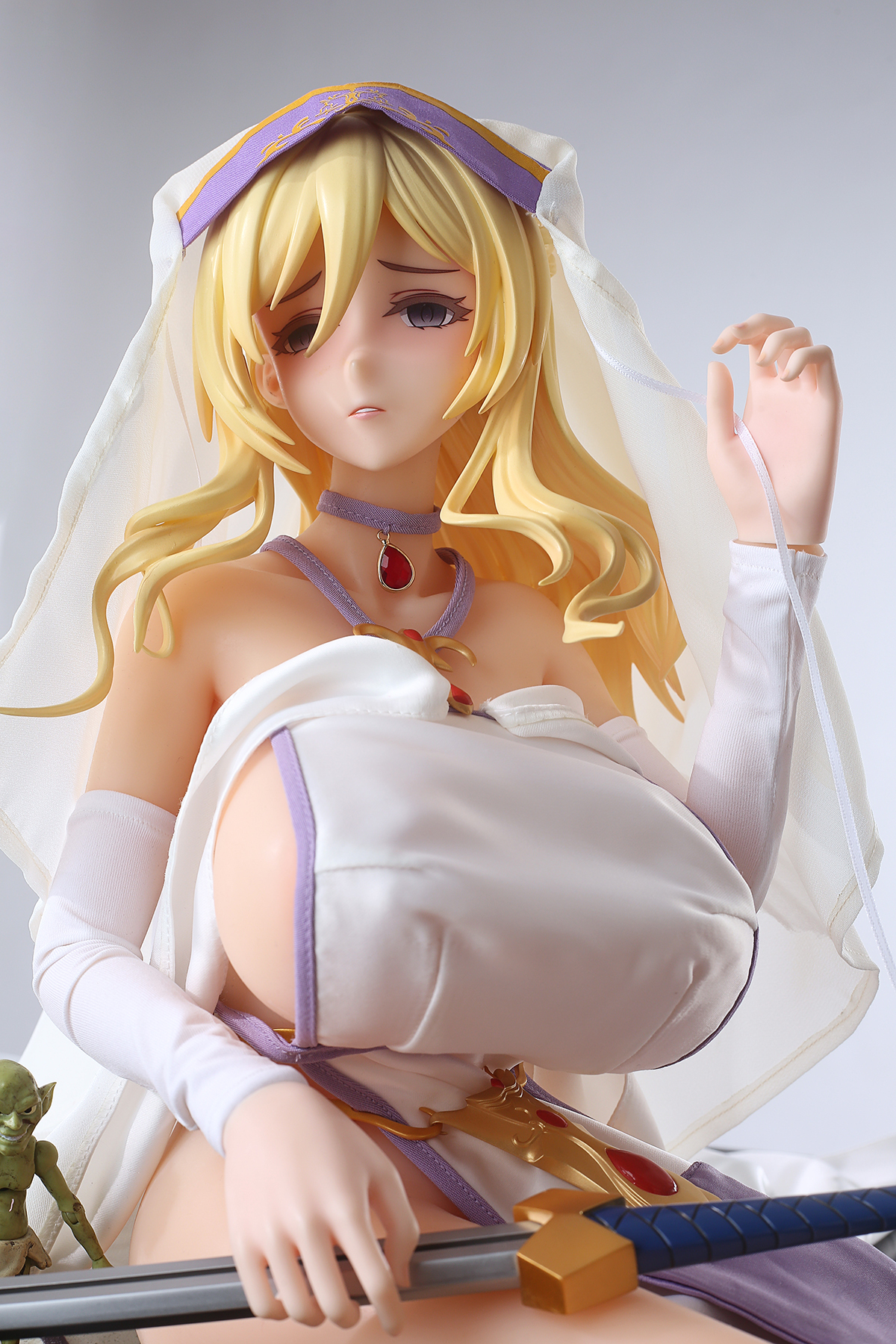 65cm Sacred Blade Maiden Silicone Anime Doll – Holy Knight Fantasy Companion