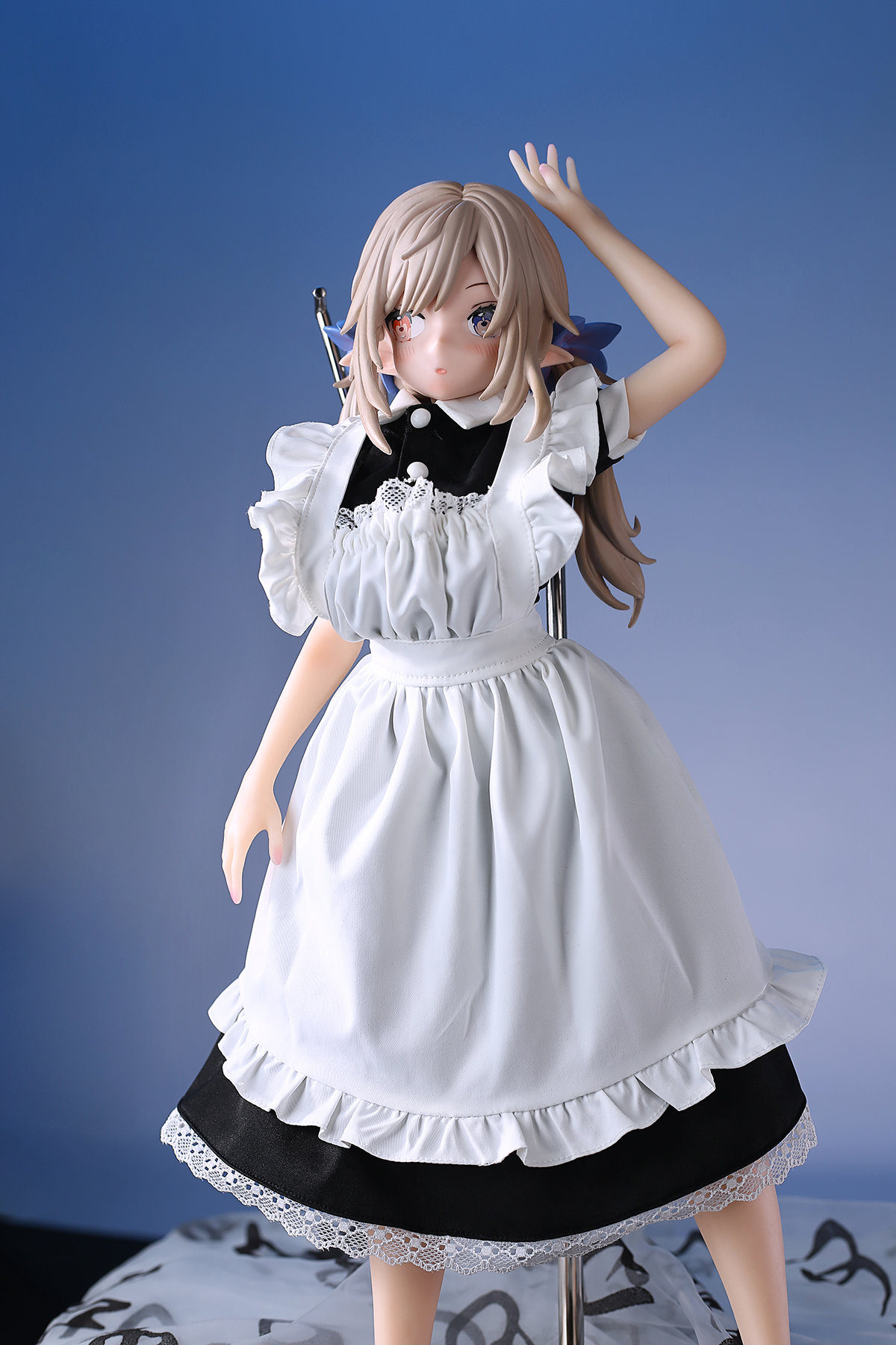 52cm Pure White Elf Silicone Anime Doll – Ethereal Fantasy Companion