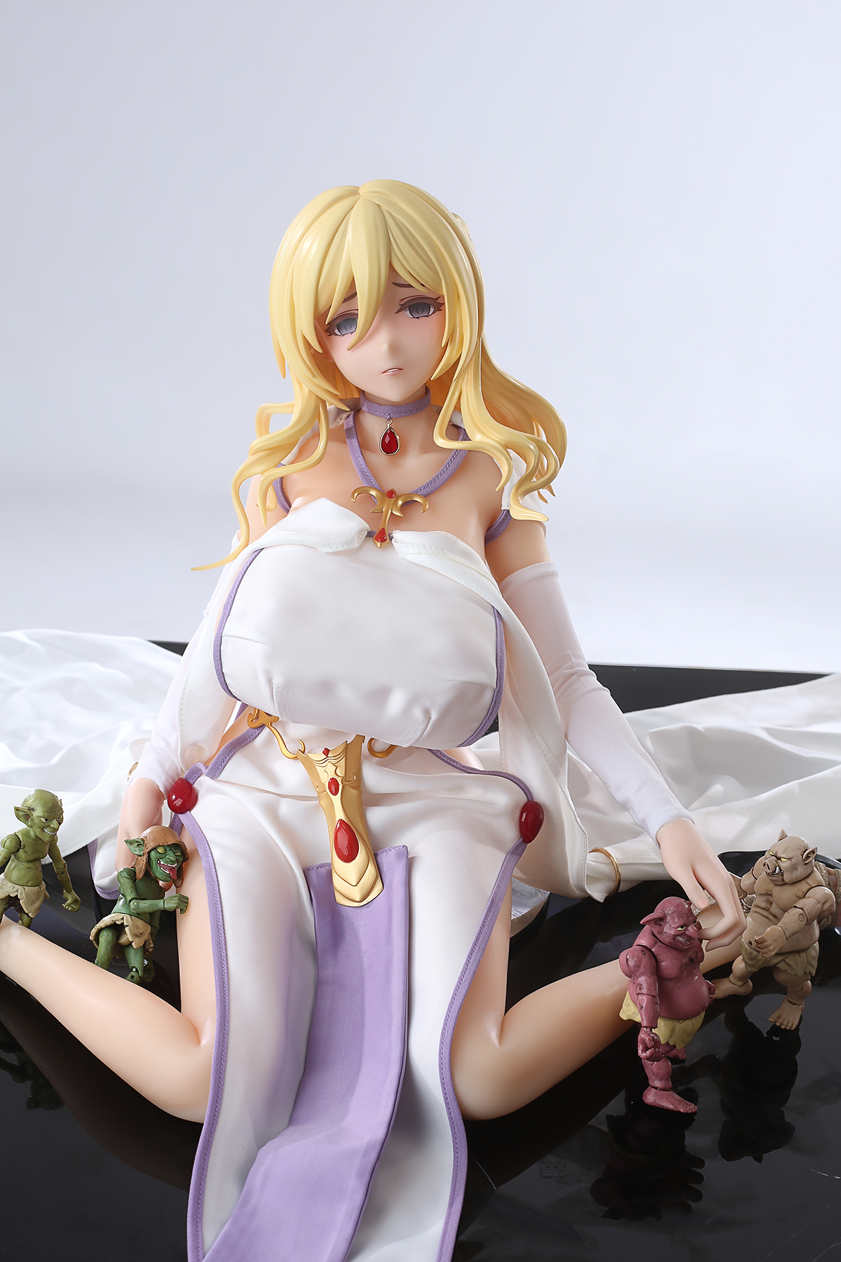 65cm Sacred Blade Maiden Silicone Anime Doll – Holy Knight Fantasy Companion