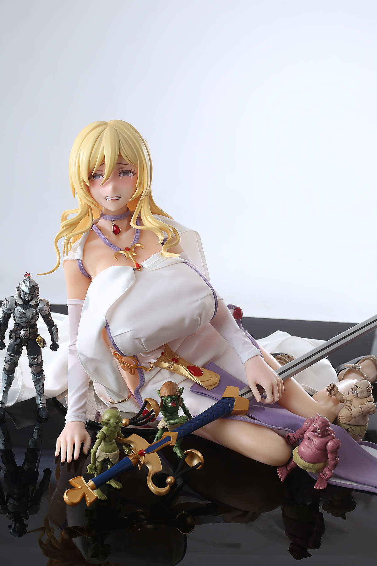 65cm Sacred Blade Maiden Silicone Anime Doll – Holy Knight Fantasy Companion