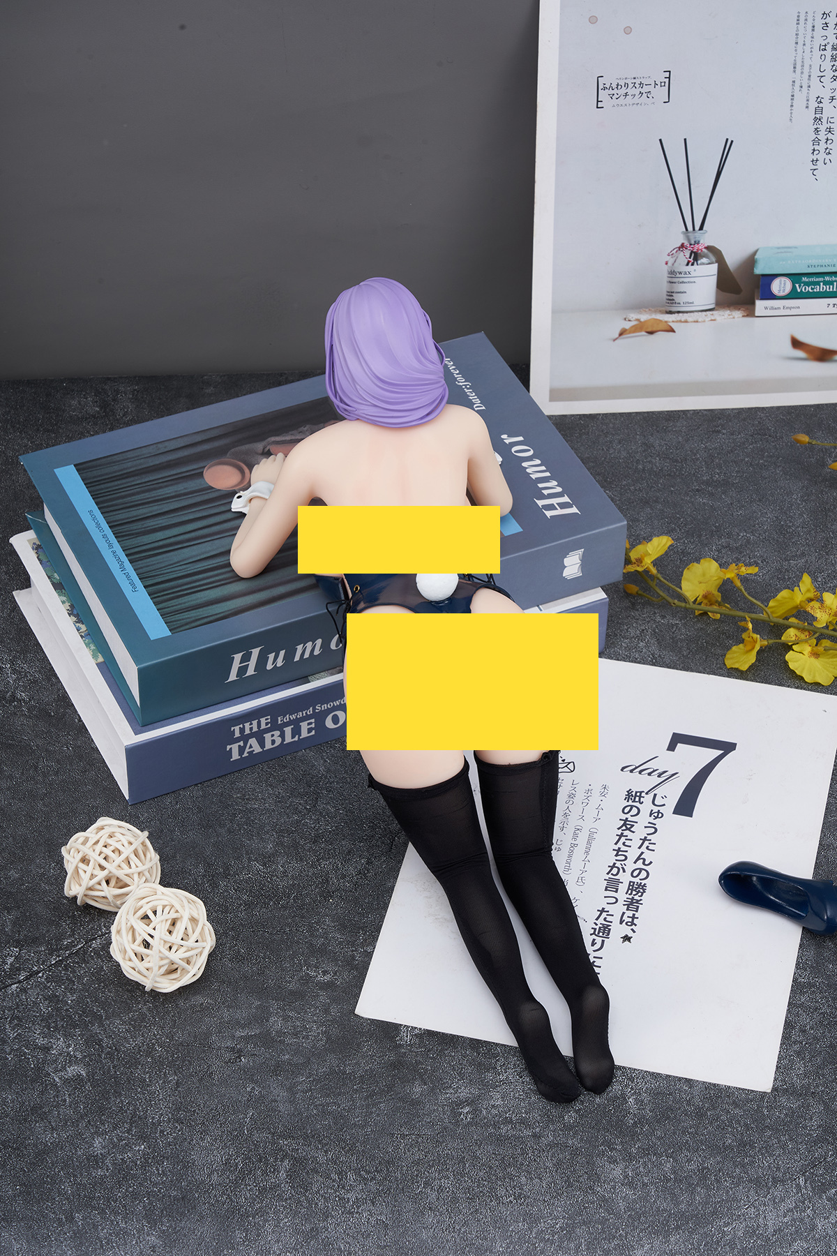 45cm Snow White-Haired Silicone Anime Doll – Elegant Winter Fantasy Companion