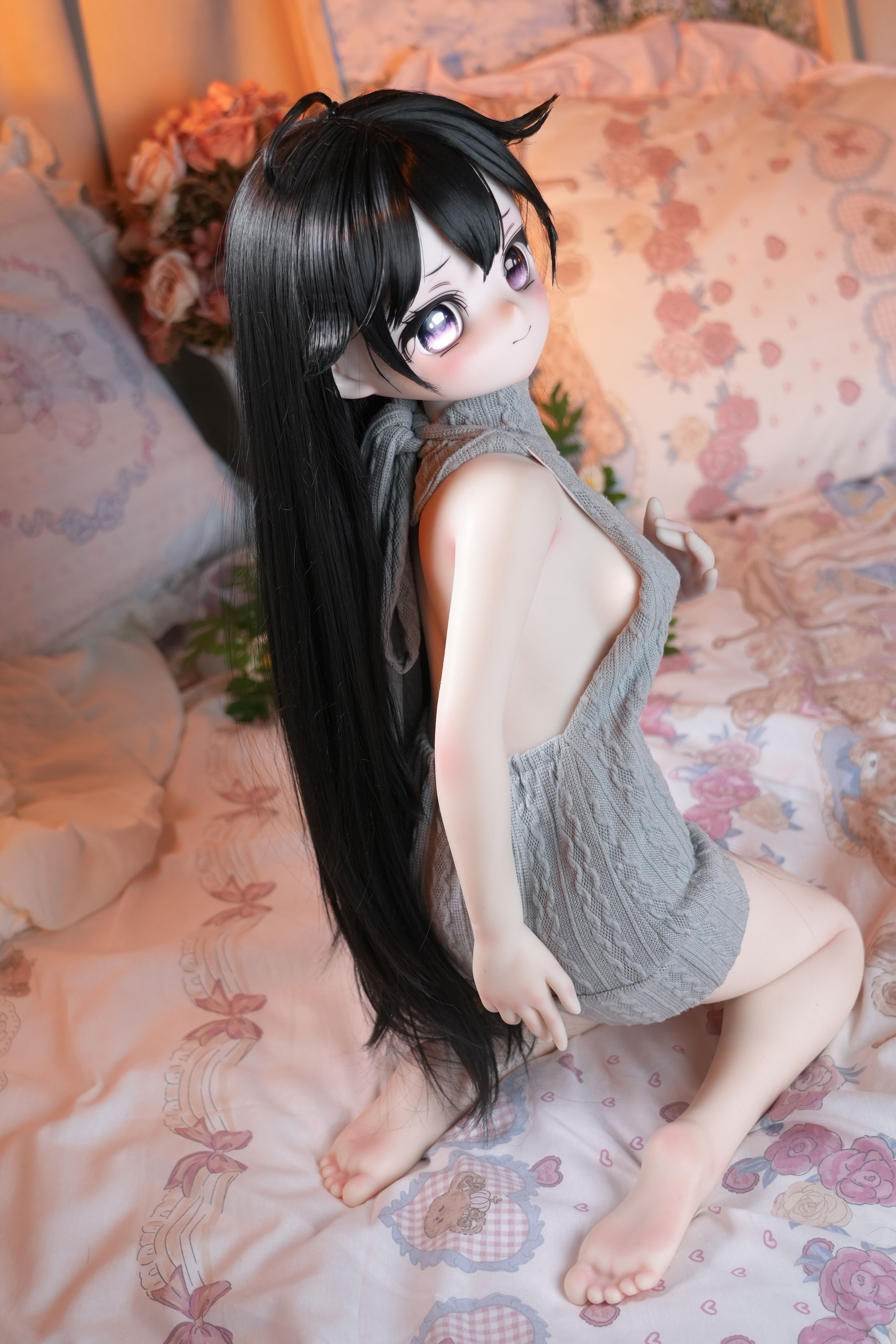 70/85cm Silicone Anime Figure Ya Zi – Premium Cyber Character Display Model