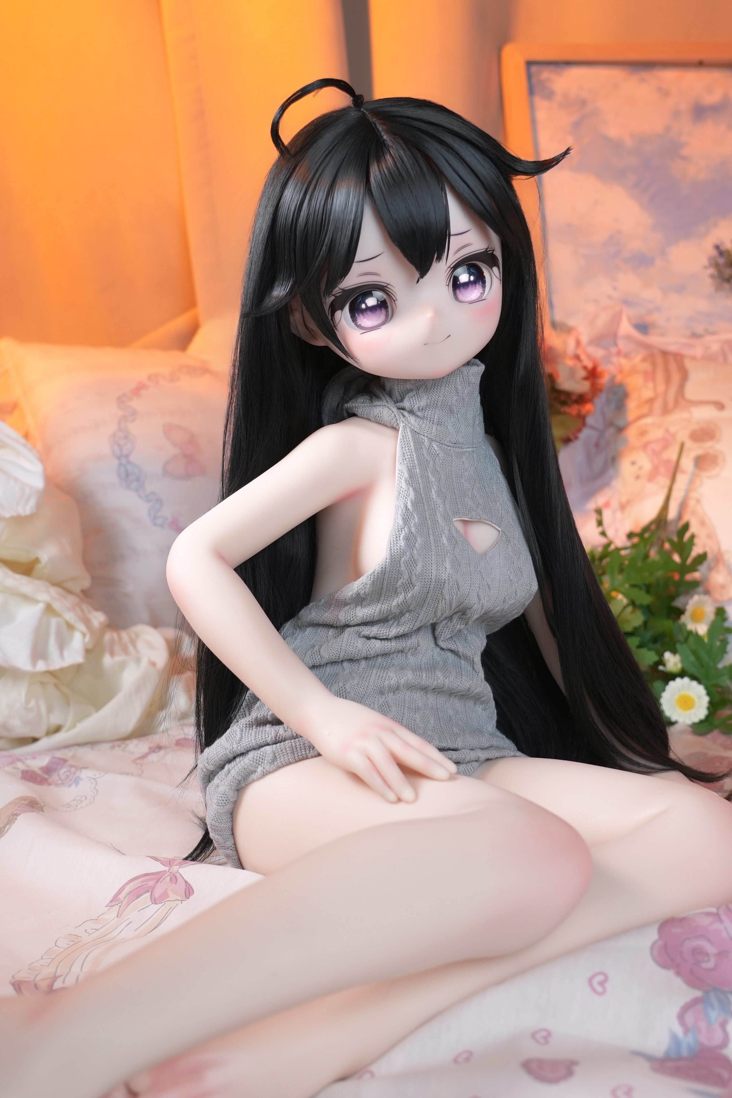 70/85cm Silicone Anime Figure Ya Zi – Premium Cyber Character Display Model