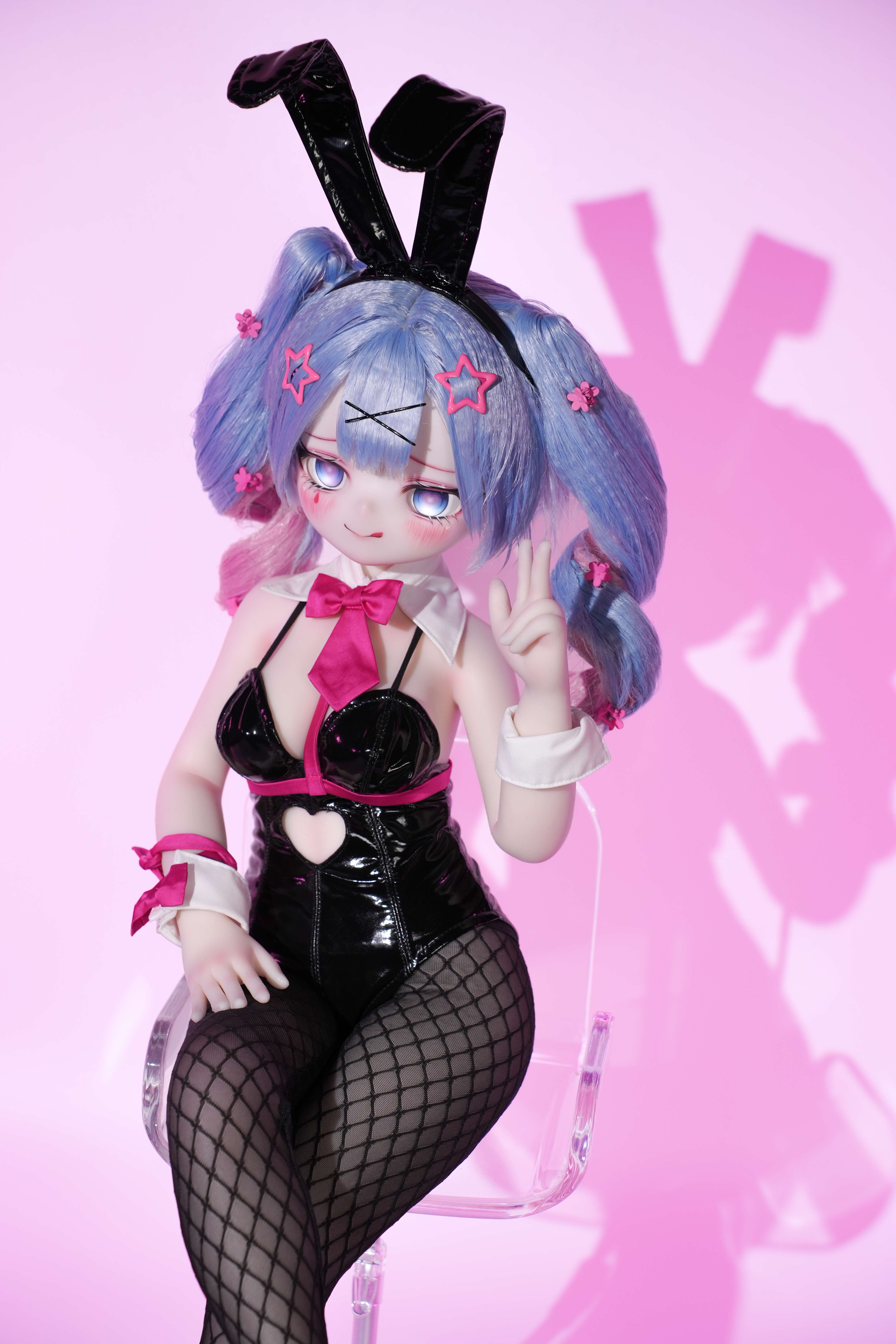 75/85cm Cyber Girl Hatsune Rabbit – Premium Silicone Anime Display Collectible