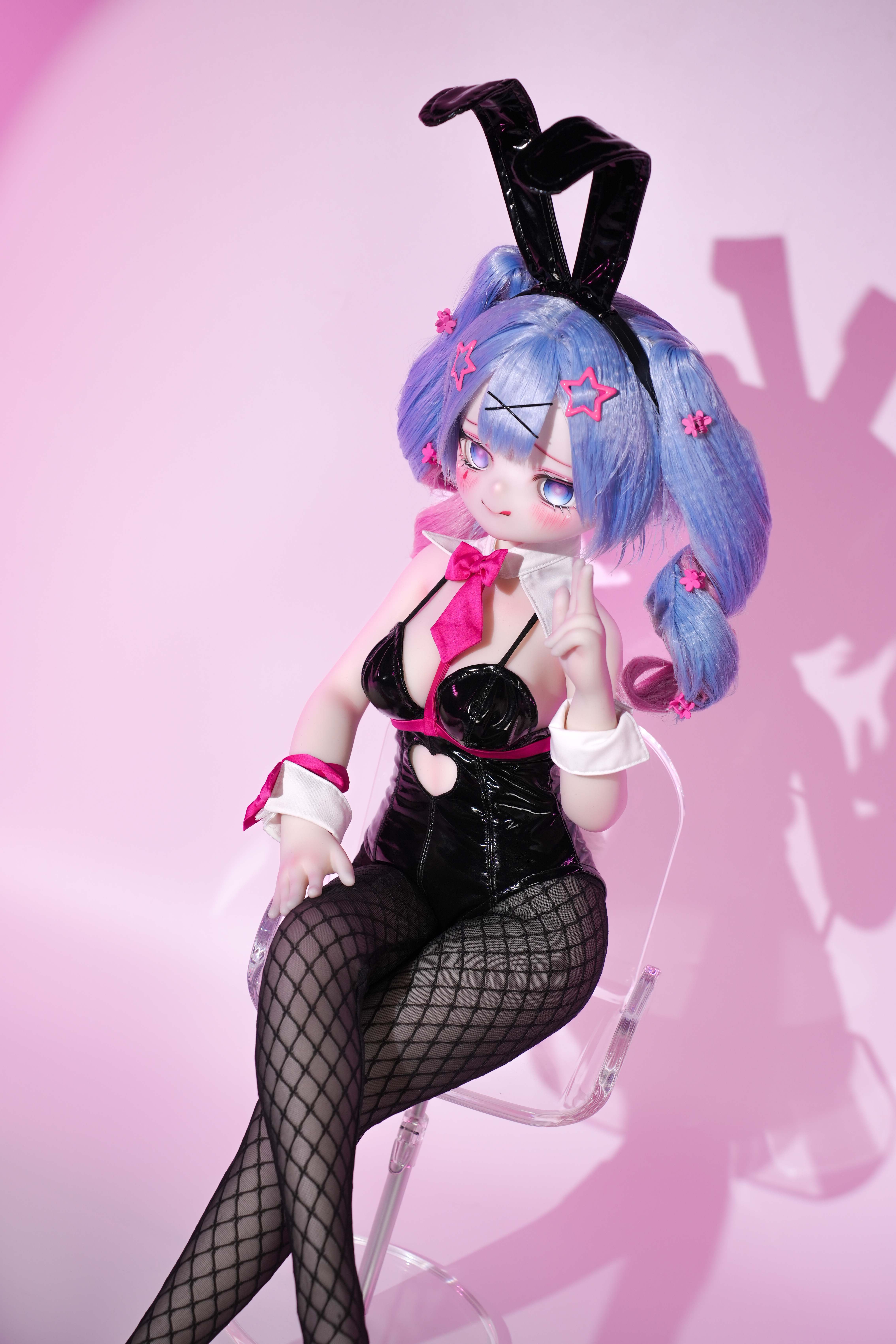 75/85cm Cyber Girl Hatsune Rabbit – Premium Silicone Anime Display Collectible