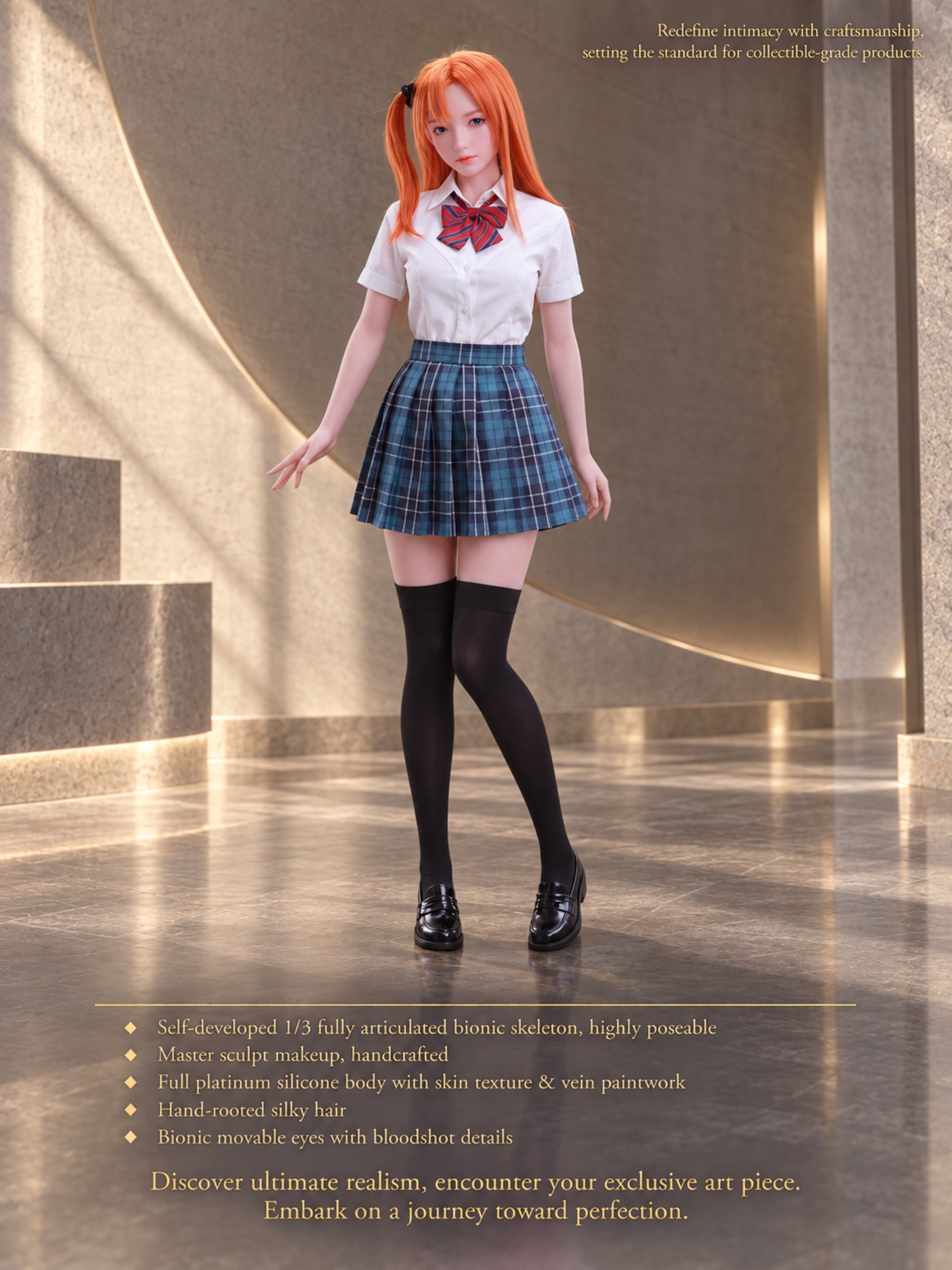 70cm Mika Sweetheart Cute Mini Silicone Anime Doll – Kawaii Japanese Style Soft Touch Doll